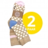 Damen Wollsocken Dots + Stripes