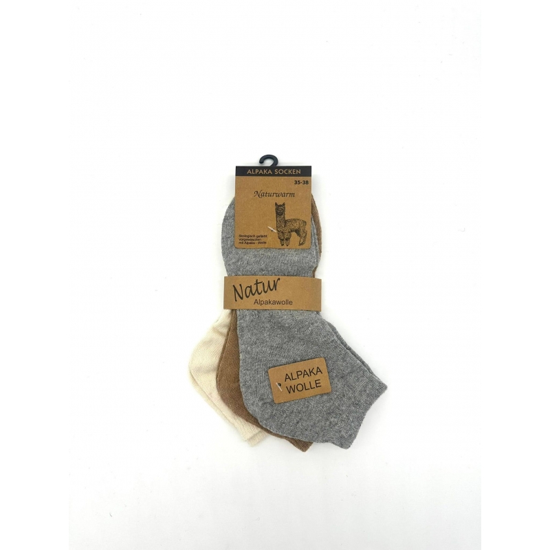 Kurzschaftsocken Damen Alpaka-Baumwoll-Socken