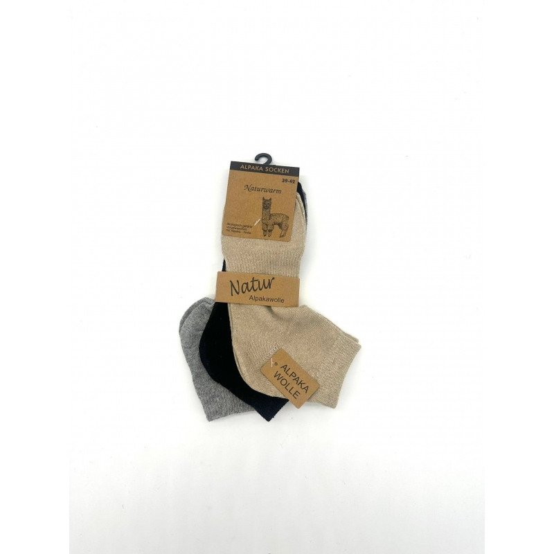 Kurzschaftsocken Damen Alpaka-Baumwoll-Socken