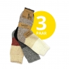 Alpaka Damen Thermosocken mit Ringel extra warm