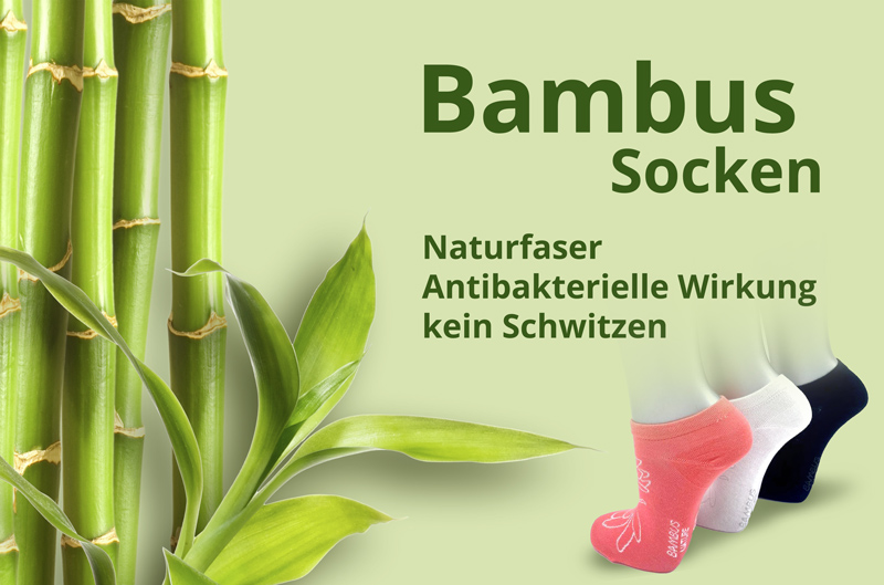 Bambus Socken - Antibakterielle Wirkung durch Naturfaser